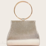 Clutch de noche nupcial adornado con pedrería y diamantes.