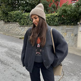 Chaqueta de aviador elegante de primavera para mujer.