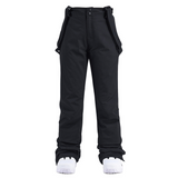 Pantalones de esquí para mujer – Impermeables, corte recto – Tirantes ajustables y cómodos