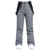 Pantalones de esquí para mujer – Impermeables, corte recto – Tirantes ajustables y cómodos