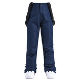Pantalones de esquí para mujer – Impermeables, corte recto – Tirantes ajustables y cómodos