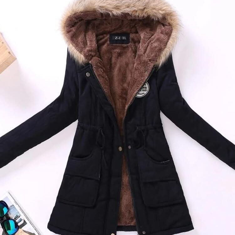 Abrigo de invierno para mujer cómodo, elegante y duradero.