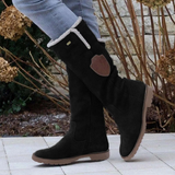Botas altas para mujer – efecto ante – forro cálido – suela dentada
