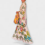Lisa - Elegantes vestido maxi con estampado floral y diseño holgado