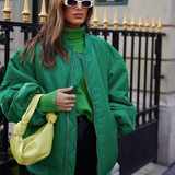 Chaqueta bomber para mujer – Corte oversize – Forro acolchado suave – Cremallera frontal – Estilo streetwear