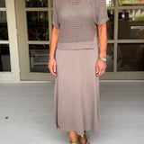 Vestido tipo peto para mujer – Corte holgado – Conjunto informal – Tejido suave y transpirable
