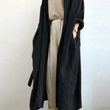 Gabardina de mujer – Corte oversize – Tejido transpirable – Largo hasta el tobillo – Abierta