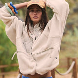 Chaqueta ligera de sherpa informal