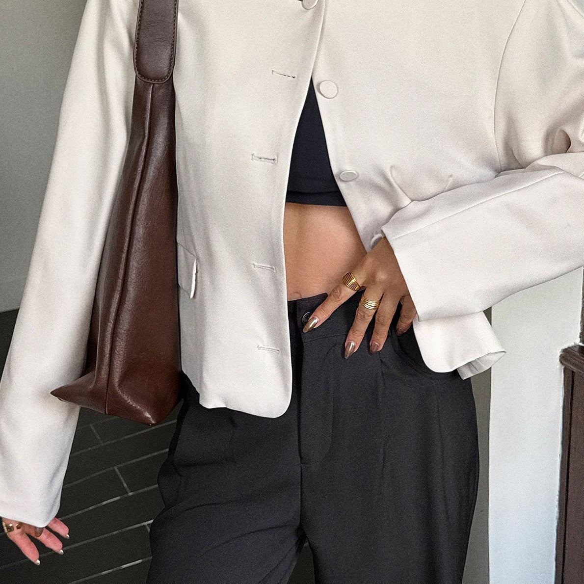 chaqueta casual sencilla