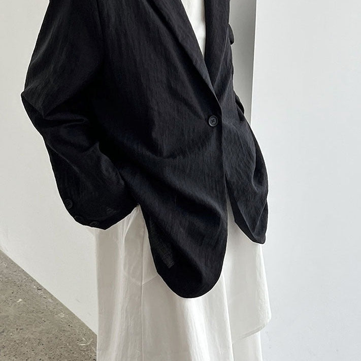 Blazer ligero con efecto lino