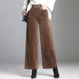 Pantalones Arthur de cintura alta | Pantalones de canalé