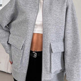 Chaqueta bomber informal ajustada