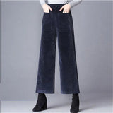 Pantalones Arthur de cintura alta | Pantalones de canalé
