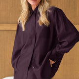 Conjunto de vestido camisero vintage de dos piezas con cuello Tencel