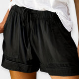 Pantalones cortos de mujer con cintura ajustable