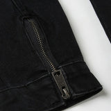 Chaqueta vaquera negra vintage de camionero