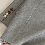 Blazer oversize con solapa moteada