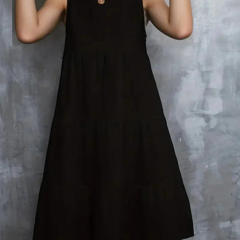 Luisa - Vestido holgado de cuello redondo