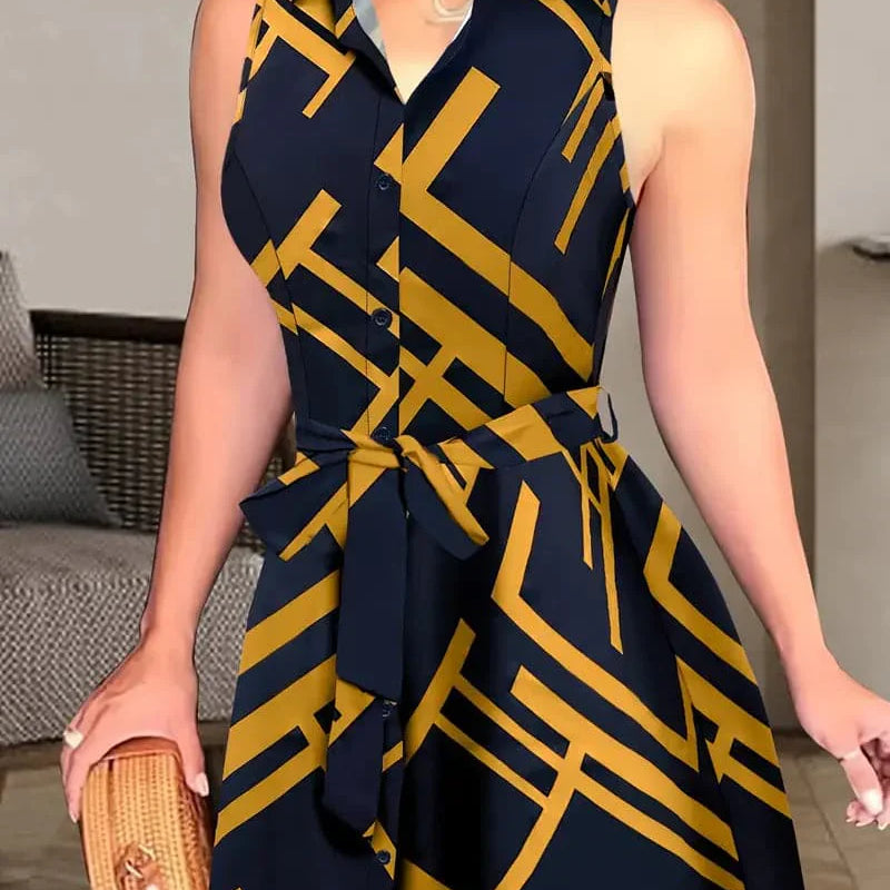 Yvi - Vestido sin mangas de alta calidad