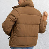 Chaqueta acolchada con cuello alto corto