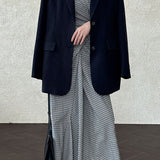 Blazer con espalda abierta y corte relajado