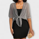 Olivia - Blusa con parte delantera abierta