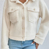 Chaqueta corta de sherpa Off-White