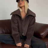 Chaqueta de corte relajado con solapas