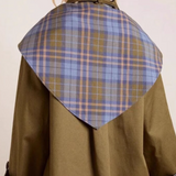 Chaqueta Mori Girl con cuadros en bloques de color y corte holgado asimétrico