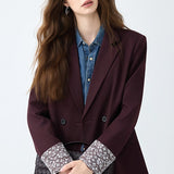 Elegante blazer de oficina de longitud media
