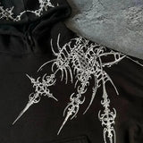 Sudadera con capucha retro extragrande personalizada
