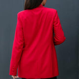 Blazer cruzado con mangas largas