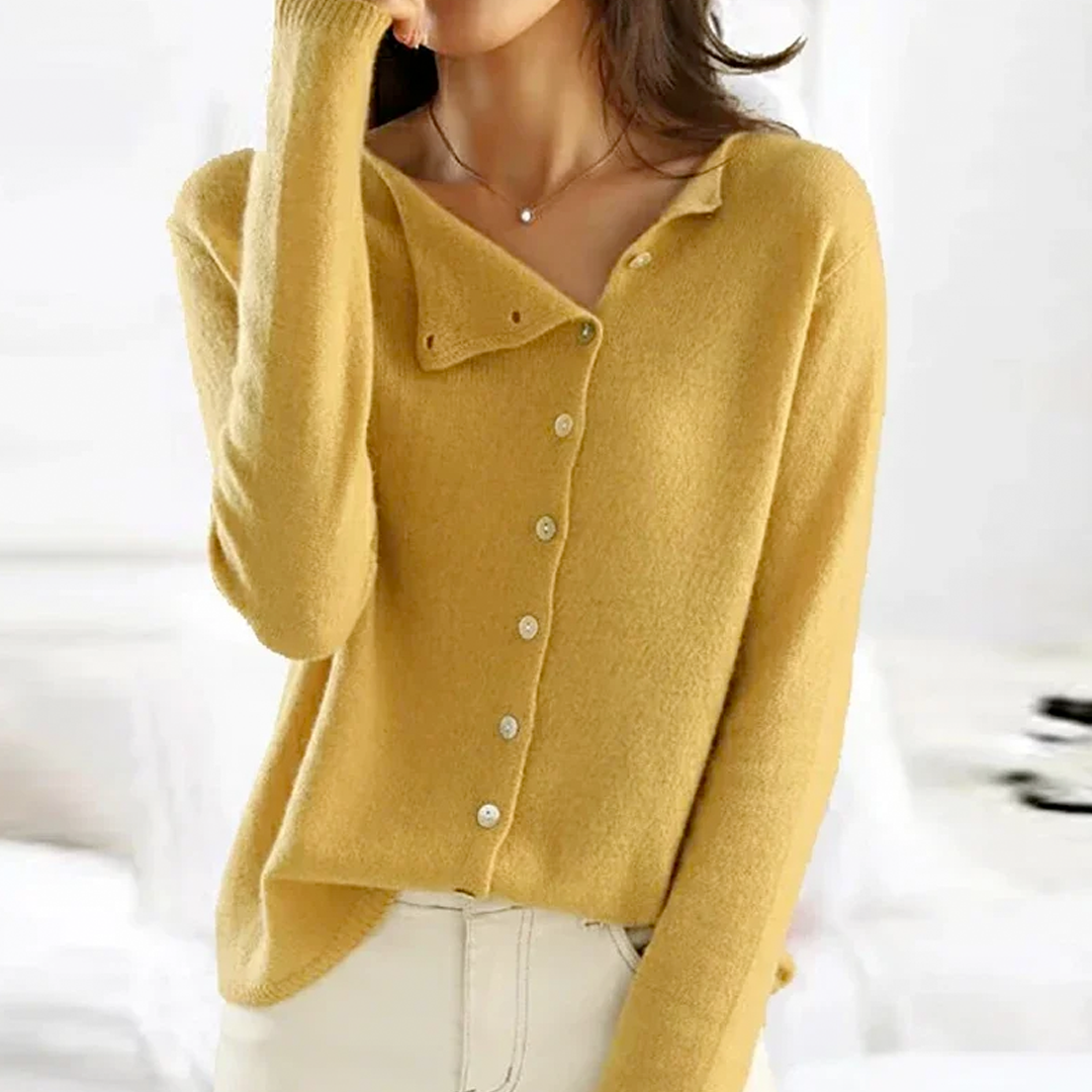 Suéter de punto elegante, cómodo y versátil para mujer.
