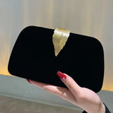 Clutch de noche con cadena de perlas, bolso de mano para boda o cóctel.