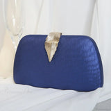 Clutch de noche con cadena de perlas, bolso de mano para boda o cóctel.