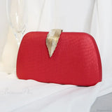 Clutch de noche con cadena de perlas, bolso de mano para boda o cóctel.