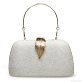 Clutch de noche con cadena de perlas, bolso de mano para boda o cóctel.