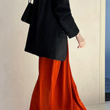 Blazer vintage casual con mangas largas