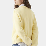 Blusa holgada de punto bordado