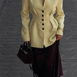 Elegante blazer de manga larga
