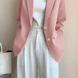 Blazer retro chic de gran tamaño