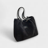 Cécile. - Bolsa de hombro de terciopelo suave