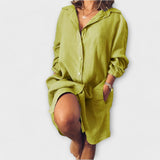 Blusa de lino casual para uso diario
