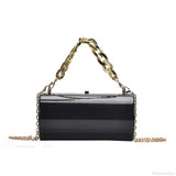 Bolso de hombro cilíndrico mini de moda para la noche.