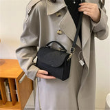 Bolso de hombro de fieltro con estampado de cocodrilo de moda