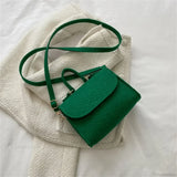 Bolso de hombro de fieltro con estampado de cocodrilo de moda