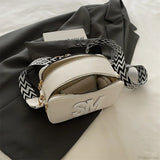 Bolso bandolera de moda con estampado de leopardo y letras