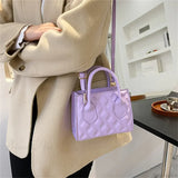 Bolso de hombro cuadrado pequeño retro en PU