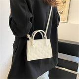 Bolso de hombro cuadrado pequeño retro en PU