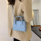 Bolso de hombro cuadrado pequeño retro en PU